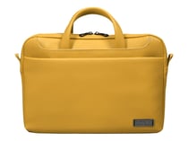 PORT Designs Sacoche PC pour ordinateur portable élégant simili cuir ZURICH Toploading 13.3/14 pouces jaune