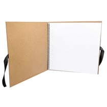 Album kraft carré 30x30 cm 80 pages blanches