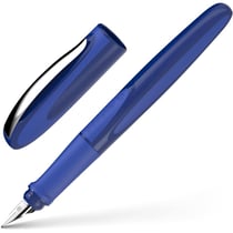 Stylo plume - Pour gaucher - Pointe moyenne - Rechargeable - Bleu spatial - Schneider Ray
