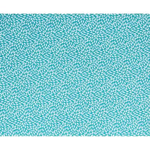 Coupon de tissu 55 x 45 cm - Bleu clair à pétales blancs