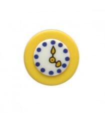 Carte de boutons Horloge 18mmX4 couleurs assort -Distrifil Multicolore