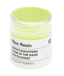 Pigments de couleur Noctilucent pour Résine - Pot de 3gr - Rico Design Jaune Fluo