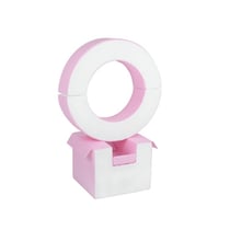 Ensemble de cerceaux 3 blocs blanc rose pastel - Velinda