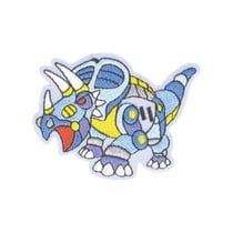 Ecusson thermocollant animal robot tricératops 6x4.5cm