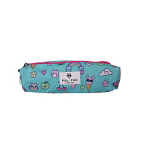 Trousse 2 compartiments POL FOX – Bleu – KAWAI