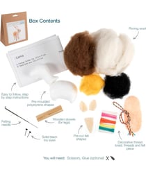 Kit Feutrine Lama 14x12,5 cm - Trimits 5 Lama