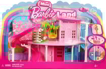 Coffret mini barbieland : la maison de poupée + 1 figurine + accessoires - barbie - mattel hyf45