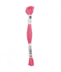 Fil à broder mouliné Uni - Rico Design 056 Rose