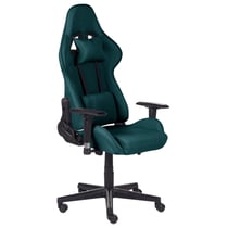 Siège de Gamer Vert en Tissu Nylon et Métal Ergonomique à Rotation 360 °et Repose-Bras ajustables Roulettes à Fonction de Freinage