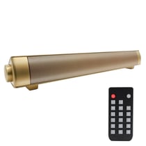 Barre De Son Bluetooth USB MP3 Puissante Avec Télécommande Et Batterie Longue Durée Or YONIS