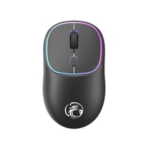 Souris Sans Fil Rechargeable 1600 DPI Silencieuse Pour PC Et Laptop Noir YONIS