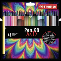 Lot de 6 feutres de dessin pointe moyenne STABILO Pen 68 ARTY - Multicolore