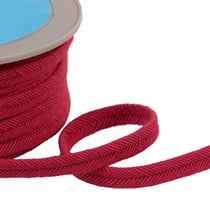 Double cordon fils 10mm rose framboise au mètre