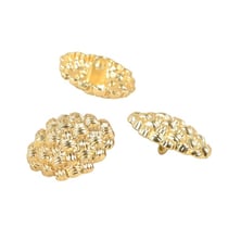 Lot de 3 boutons doré or 22mm