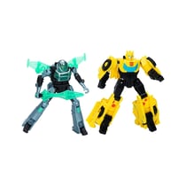 Transformers EarthSpark Cyber Combiner - Pack 2 figurines Bumblebee & Mo Malto 13 cm