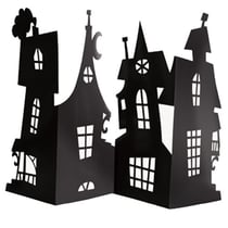 Centre de table Silhouettes Maisons Hantées (38 cm) - Carton