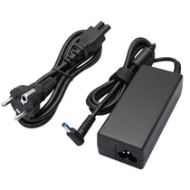 Avizar Chargeur Secteur 65W pour Ordinateur HP avec Embout Coudé et Câble 1.2m Noir