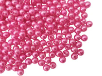 Lot De 200 Perles nacrées Rose Acrylique Ø 5 mm - Livraison Gratuite - Creation