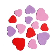 MégaCréa DIY - Stickers coeurs mousse 2 à 4 cm 22 pièces