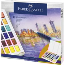 Aquarelles en godet - Creative studio - boite de 48 - Faber-Castell
