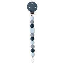 Attache tétine silicone bleu marine - Nattou