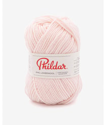 Pelote de laine d'Agneau à tricoter Phil Lambswool - Phildar Poudre Rose