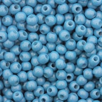 Sachet de 500g de perles de rocailles bleu cyan opaque - 045