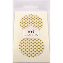 Masking Tape - Masking Tape MT Casa Seal Sticker rond en washi Pois or - dot gold