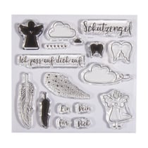 Clear Stamps "Schutzengel", 102,5x97mm, 16 motifs, 1feuille