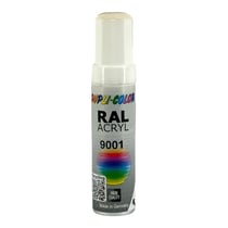 Stylo de retouche peinture acrylique - Blanc crème - RAL 9001 - Brillant - Tous supports - Duplicolor