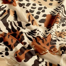 Tissu Lycra maillot de bain Noma sur fond Beige - Au mètre