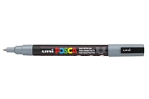 Lot de 6 marqueurs peinture pointe conique fine 0,9 - 1,3 mm - POSCA - Gris
