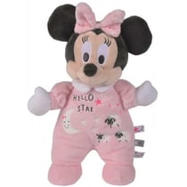 Peluche minnie phosphorescente rose 28 cm disney - doudou brille dans la nuit - nicotoy