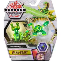 Bakugan ultra armored alliance : ramparian + baku-gear avec carte - boule transparente verte - saison 2 - spin master 20124762