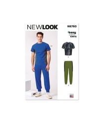 Patron New Look 6760 - Haut et pantalon (S-M-L-XL-XXL) taille n°FR 40-58