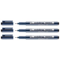 Lot de 3 feutres fins de précision - EDDING - Noir - 0,5 mm