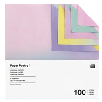 100 Papiers Origami degrades - 5 Designs - Rico Design