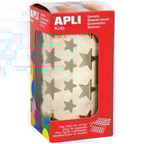 Gommettes rouleau Étoile Doré métallisé x 2 360