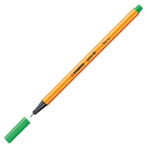 Lot de 10 stylos-feutres pointe fine 0,4 mm - STABILO - Point 88 - Vert émeraude clair