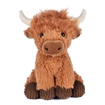 Peluche vache ecossaise 20cm