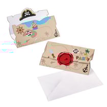 8 Invitations Petit Pirate et ses amis