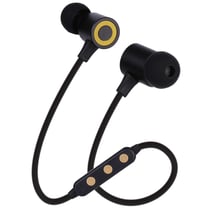 Ecouteurs Bluetooth Sport Sans Fil Avec Absorption Magnétique Et Carte TF Noir YONIS