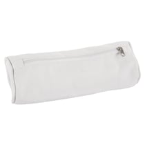 Sac à plumes av. fermeture - éclair, ø 7cm, blanc, 22cm, 330g / m², 1 pce.