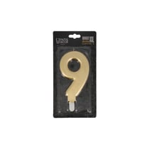 Bougie anniversaire dorée XXL chiffre 9