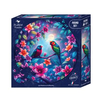 Puzzle 501 pièces - Puzzle Rond - Les Oiseaux sur la Branche - Bluebird Puzzle