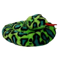 Serpent geant anaconda vert 300 cm - grande peluche de 3 metres