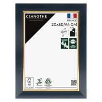 Cadre photo Hades bleu doré 20x30 cm