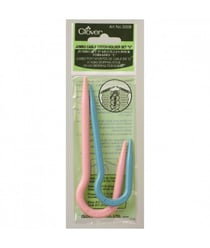 Set d'aiguilles Jumbo torsades en forme de U - Clover Multicolore