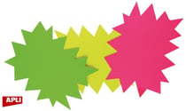 50 Eclates Fluo Rose/Vert 8X12Cm 780G