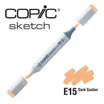 Copic - Marqueur à l'alcool Copic Sketch E15 Dark Suntan